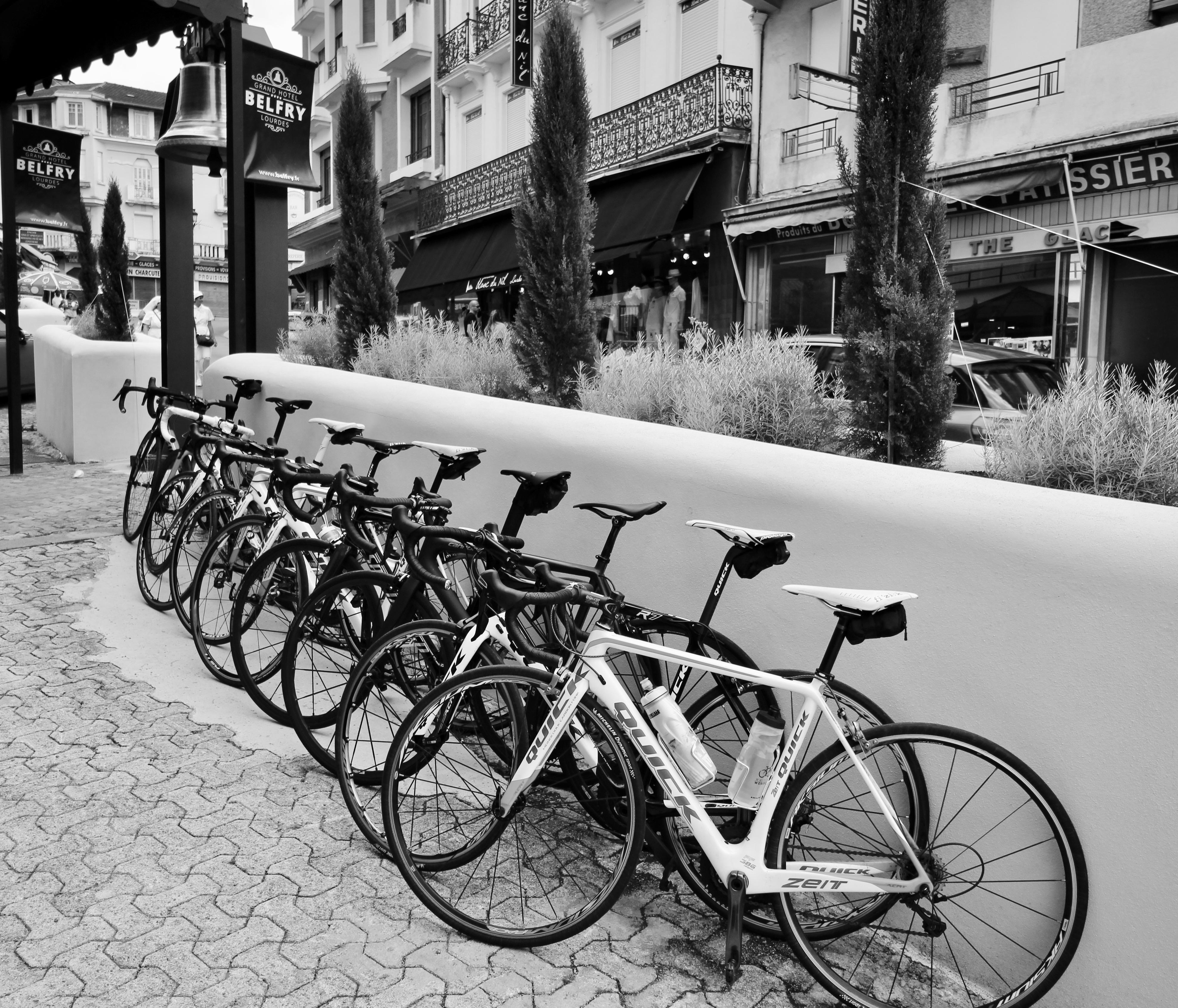 Belfry & Spa By Ligne St Barth Лурд Экстерьер фото Bicycles parked in a row